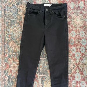 Topshop black high waisted Jamie petite jeans